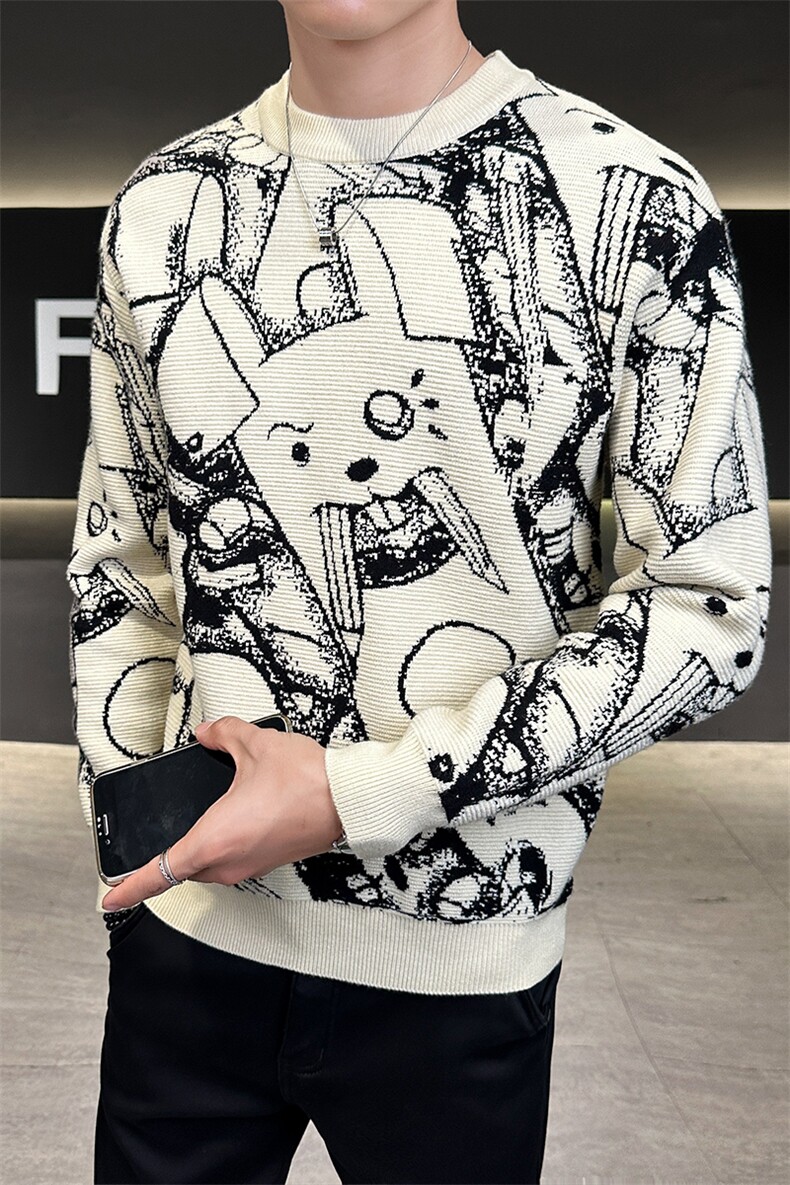 MY1809P83秋冬季男士毛衣针织衫M-3XL,男装针织衫/毛衣,星座414（原B263）