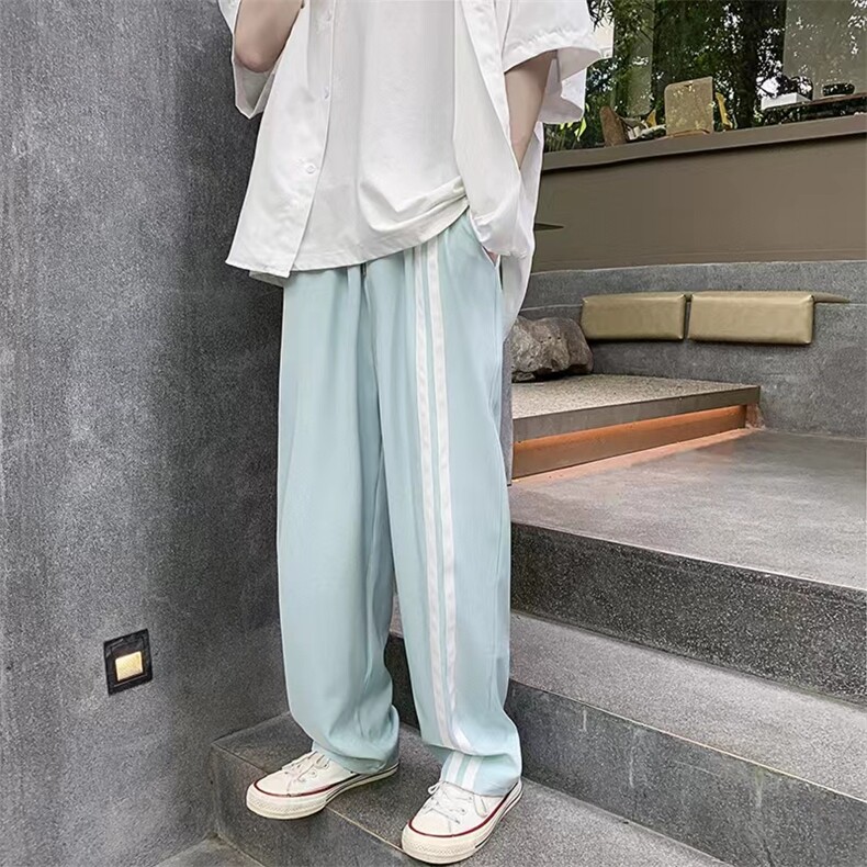 夏季拖地冰丝西裤织带直筒超薄垂感拖地裤X715KZ1669·P30k40,男装休闲裤,星座715