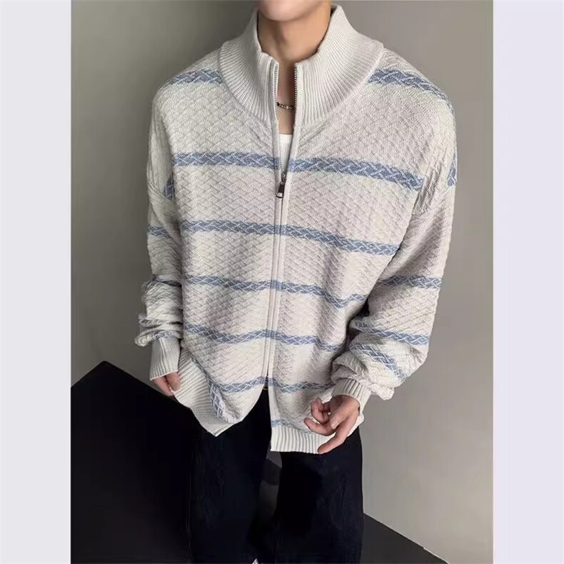 网图~老钱风 北极绒开衫针织衫外套 W1557/特P65图片