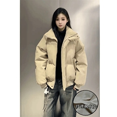 直播现货原版高品质冬季美式帆布皮棉服立体纹理加厚棉衣外套，男装棉衣，电商A486-1