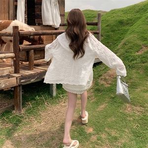 时尚套装镂空白色日系朋克风流苏山本风洛丽塔少女风蕾丝长袖白色图片