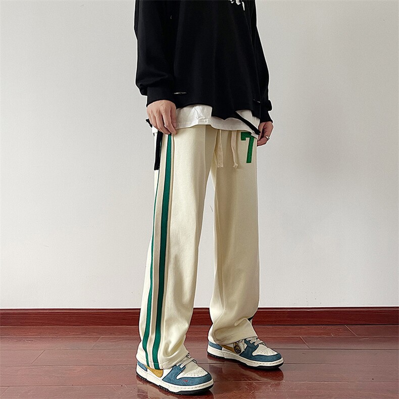秋季织带宽松休闲裤宽松直筒长裤子227-2*K50*P60控78图片