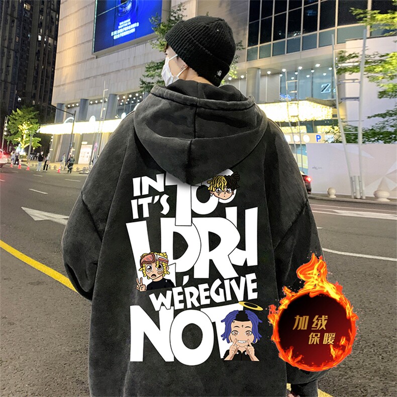 直播品质 500克重磅美式做旧水洗卫衣 SL1531-常规特P55加绒特P65图片