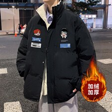 ！好数据！2023冬季加绒加厚情侣棉衣外套男棉服MY110特P78图片
