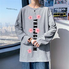 ！秋季打底衫男卫衣男潮流圆领纯棉长袖T恤男CX292-P25,男装T恤,电商B371