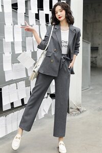 套装/套裙优雅时尚潮流气质2021年春季休闲宽松气质图片