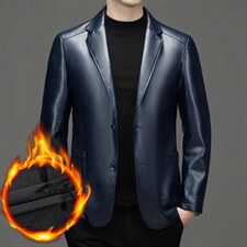 BF22665钱塘2020-2中青年男士秋冬季厚款加绒时尚休闲夹克P132，男装皮衣，钱塘207-2