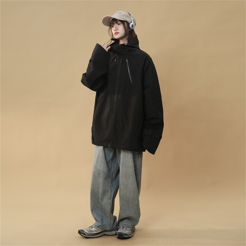 JK5010/P70秋装新款个性冲锋衣夹克男潮上衣百搭外套,男装夹克,电商A141