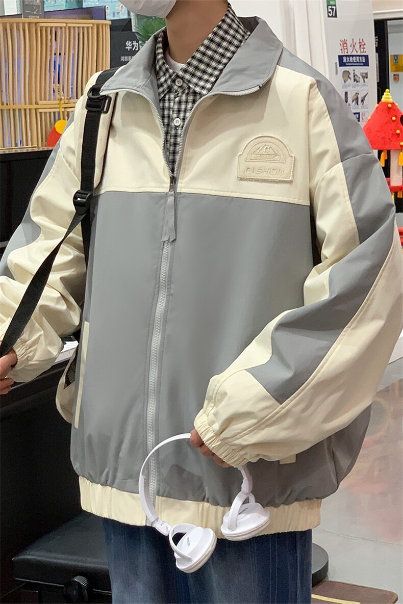秋款棒球服夹克外套男潮牌潮流字母刺绣情侣学生22123-P65控108,男装夹克,星座717