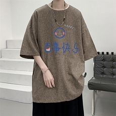 风复古亚麻短袖男棉麻t恤男半袖ZT71183-P35，男装T恤，电商A040