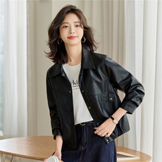 【秋季女装新款】大量现货时尚休闲短款皮衣外套，女装皮衣，魅衣本色