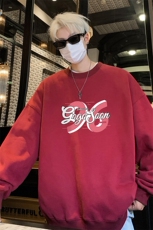 ！圆领卫衣男装港风长袖T恤男外套男WY254-特P23，男装T恤，电商B367