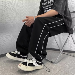 青春流行ins新款休闲裤男印花时尚潮牌夏季K112P38图片
