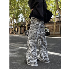 现货~黑白迷彩裤 微喇毛边堆叠感工装休闲裤2XZ502-K771-P55控79,男装工装外套,星座502,四季星座 现货~黑白迷彩裤 微喇毛边堆叠感工装休闲裤2XZ502-K771-P55控79,男装工装外套,星座502,四季星座