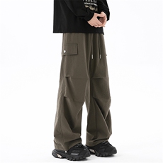 主推重磅刺绣宽松新款直筒工装休闲裤X416B-1-KL908-P45限68，男装工装外套，星座416B-1