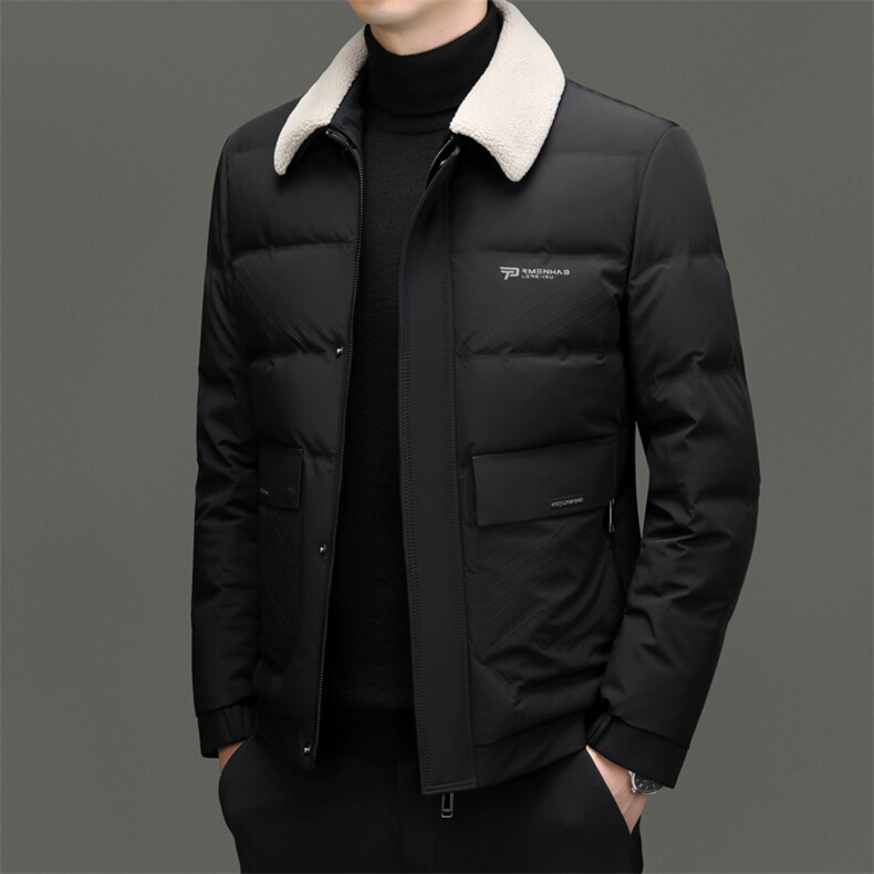 DF23552钱塘2020-2冬季厚款时尚休闲百搭中年男士羽绒服P283,男装羽绒服,钱塘207-2