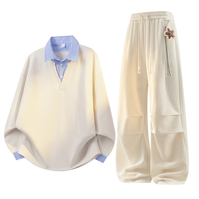 美式潮流时尚宽松运动休闲套装A161-MT-2603TZ-P86，男装休闲套装，电商A161