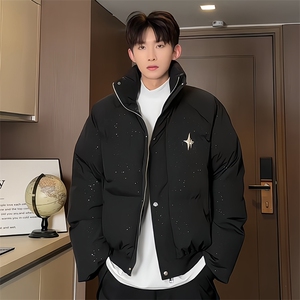 棉衣男韩版潮流立领宽松加厚保暖棉服MF05-P95图片