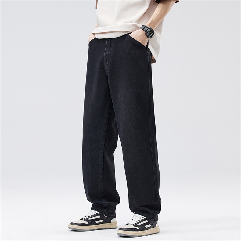港味复古直筒牛仔裤男女款夏季潮流宽松显瘦阔腿休闲裤DY82-P70,男装牛仔裤,电商A178-1