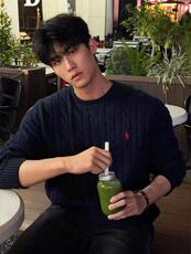 韩麻花纹圆领针织毛衣男2025冬季小马刺绣毛线衣XM06P60，男装针织衫/毛衣，电商D256