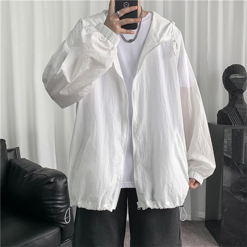 F3043/P45夏季防晒衣连帽纯色薄款外套夹克情侣男女防晒服防晒衫图片
