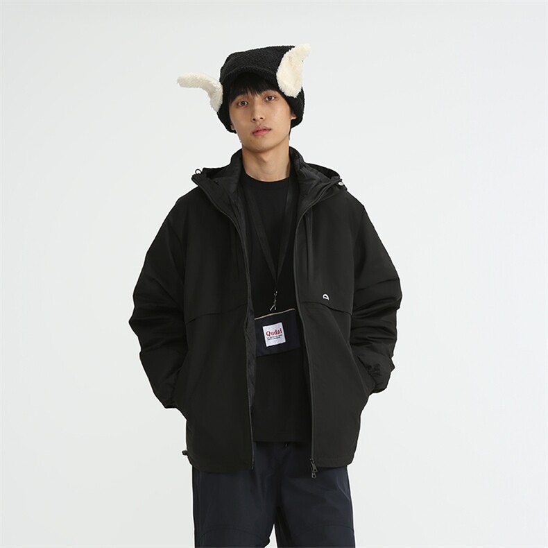 南夏乔装2025冬季新款户外三合一可拆卸帽羽绒服复古刺绣羽绒袄男，男装羽绒服，电商S006（B521）