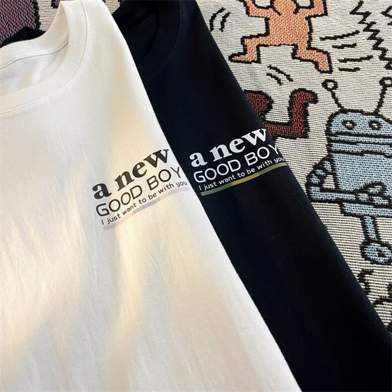 夏季宽松型城市风貌印花日常时尚都市圆领五分袖时尚T恤MT033P32,男装T恤,星座1116-2