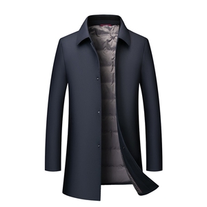 羽绒服男脱卸内胆冬季中年男休闲翻领防寒服爸爸冬装ZL9688-P300图片