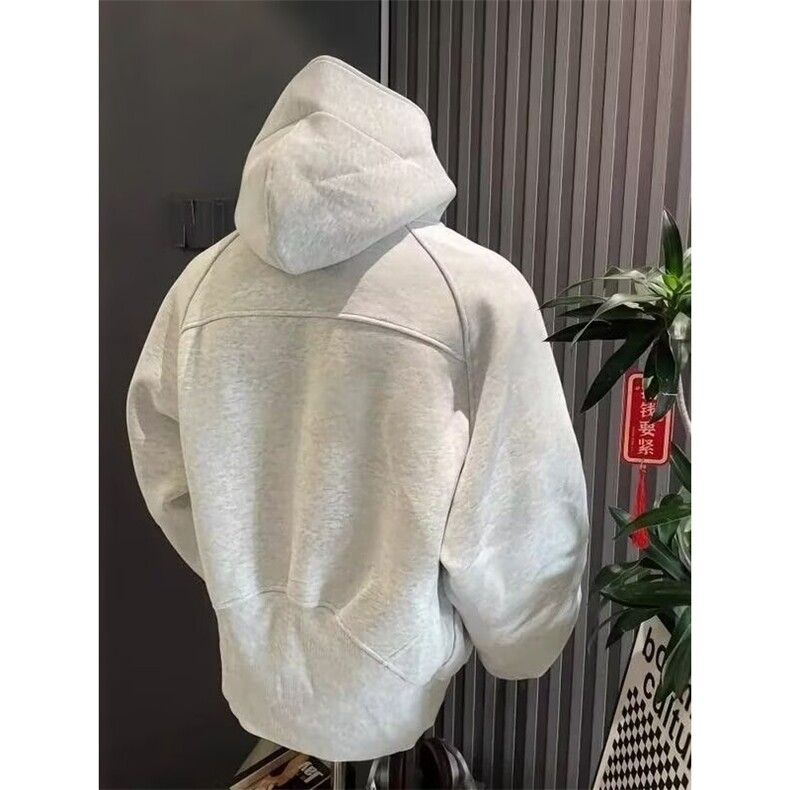 1506/QB0100/P63新款卫衣港风宽松卫衣开衫男女同款潮流帅气百搭,男装卫衣,星座1506