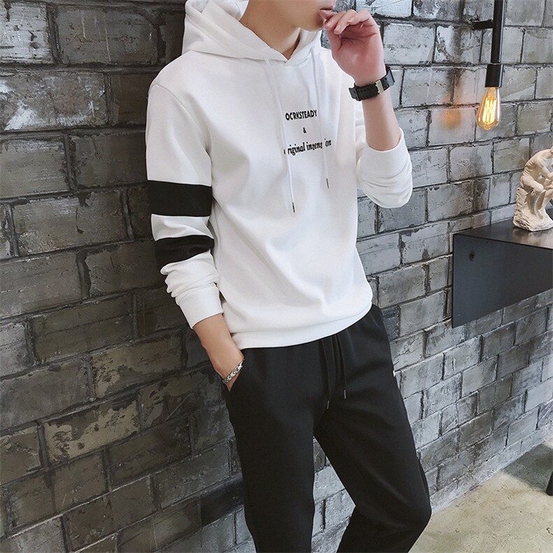 有报告卫衣连帽休闲运动两件套装男生帅气衣服DS158T,男装卫衣,电商A102