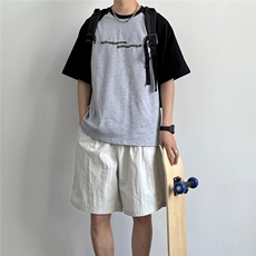 美式速干男夏季宽松休闲运动透气凉感纯色不过膝短裤KA130-P28，男装牛仔裤，星座208-5