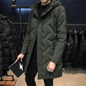 羽绒服男2021新款男士冬季加厚中长款外套DS275T,火箭军礼服搭配图片