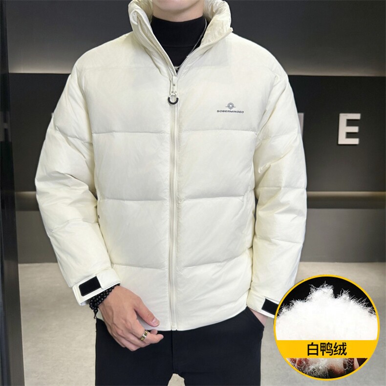 8839-P135标50%白鸭绒2025冬季男士羽绒服时尚立领加厚外套,男装羽绒服,星座507A（原星座306B-2）