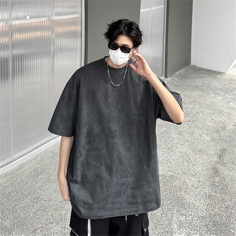 扎染短袖X5547-TP3048夏季可二开脏脏T休闲百搭五分袖T恤男,男装T恤,电商A102