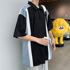 2023夏季新款短袖男潮流港风polo衫百搭半袖zdp2302-P40控58，男装Polo衫，星座717