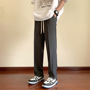 休闲裤男夏季新款冰丝坠感西裤 XK10*P40控68图片