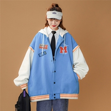 中性春装衔接新款潮流宽松ins夹克棒球服情侣外套G102P75控98，男装夹克，A247A