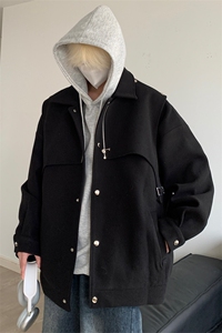 男装夹克 2026秋冬季新款呢料毛呢大衣男生外套XZ514-2-F631-P125图片