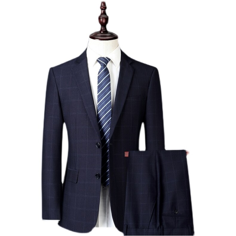 D8861男士2021秋季新款西服礼服西装修身商务休闲男装套装P288,男装西服套装,电商B360
