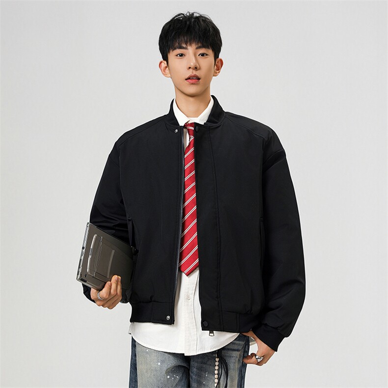 冬季clean纯色棒球服领棉服加厚短款棉衣HZ8815-特P68不议价,男装棉衣,星座610B-1
