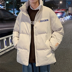 秋冬新款韩版加绒加厚保暖立领宽松棉服外套男MY2058P95控118，男装棉衣，电商A268A