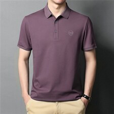 短袖t恤男polo衫翻领夏季刺绣新款男士保罗爸爸夏装潮流上衣男图片