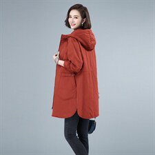 2024年新品棉服中长款加厚保暖棉衣纯色3695款，女装棉衣/棉服，秋牧寒烟