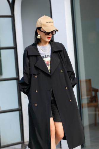 现货秋装风衣，女装风衣，佳拉佳丝