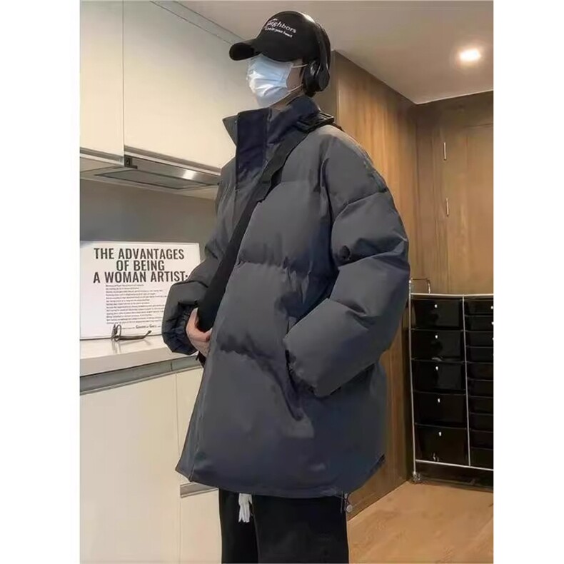 现货抖音得物可供视频冬季三防加厚羽绒棉衣外套面包棉服AM999，男装棉衣，电商A443