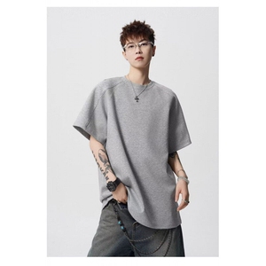 M561-P35美式设计高级感短袖t恤男士夏季2025款潮牌痞帅T恤图片