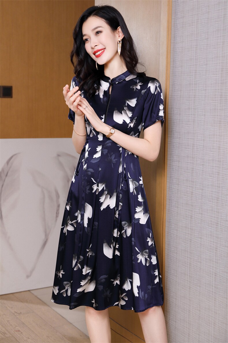 西装领连衣裙女夏装2024年新款高端精致气质优雅妈妈显瘦名媛裙子,女装连衣裙,阿舍尔精品