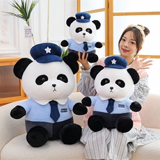 萌宝网供 警察熊猫