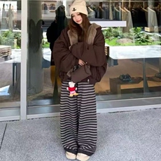两面穿现货重磅短款座山雕棉衣男女双面穿毛毛绒棉服加厚外套，男装棉衣，电商A486