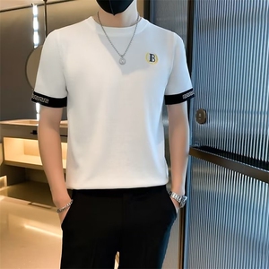 2023春夏季新款男休闲圆领短袖T恤L3335P36图片